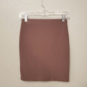 Forever 21 Women's S Ribbed Coffee Pencil Skirt